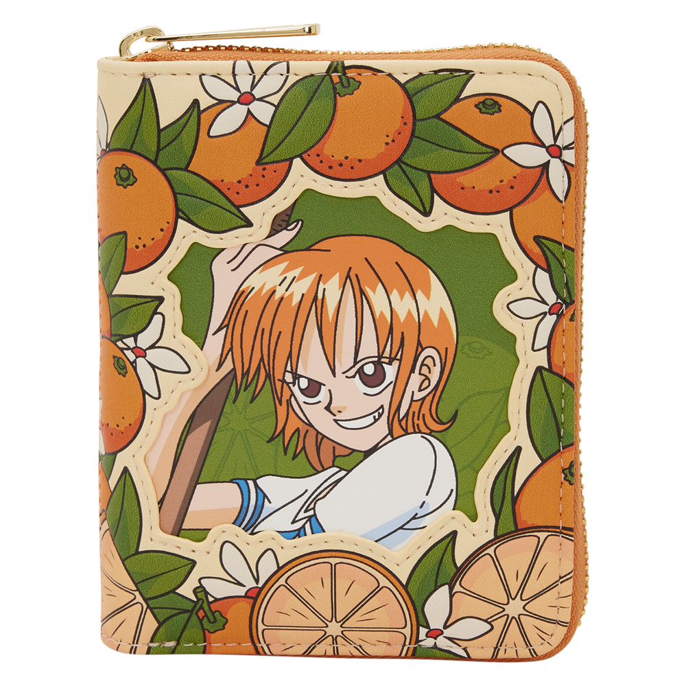 One Piece Exclusive Nami & Tangerines Zip Around Wallet